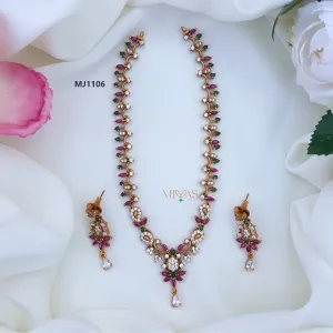 Gorgeously Crafted AD Stone Necklace