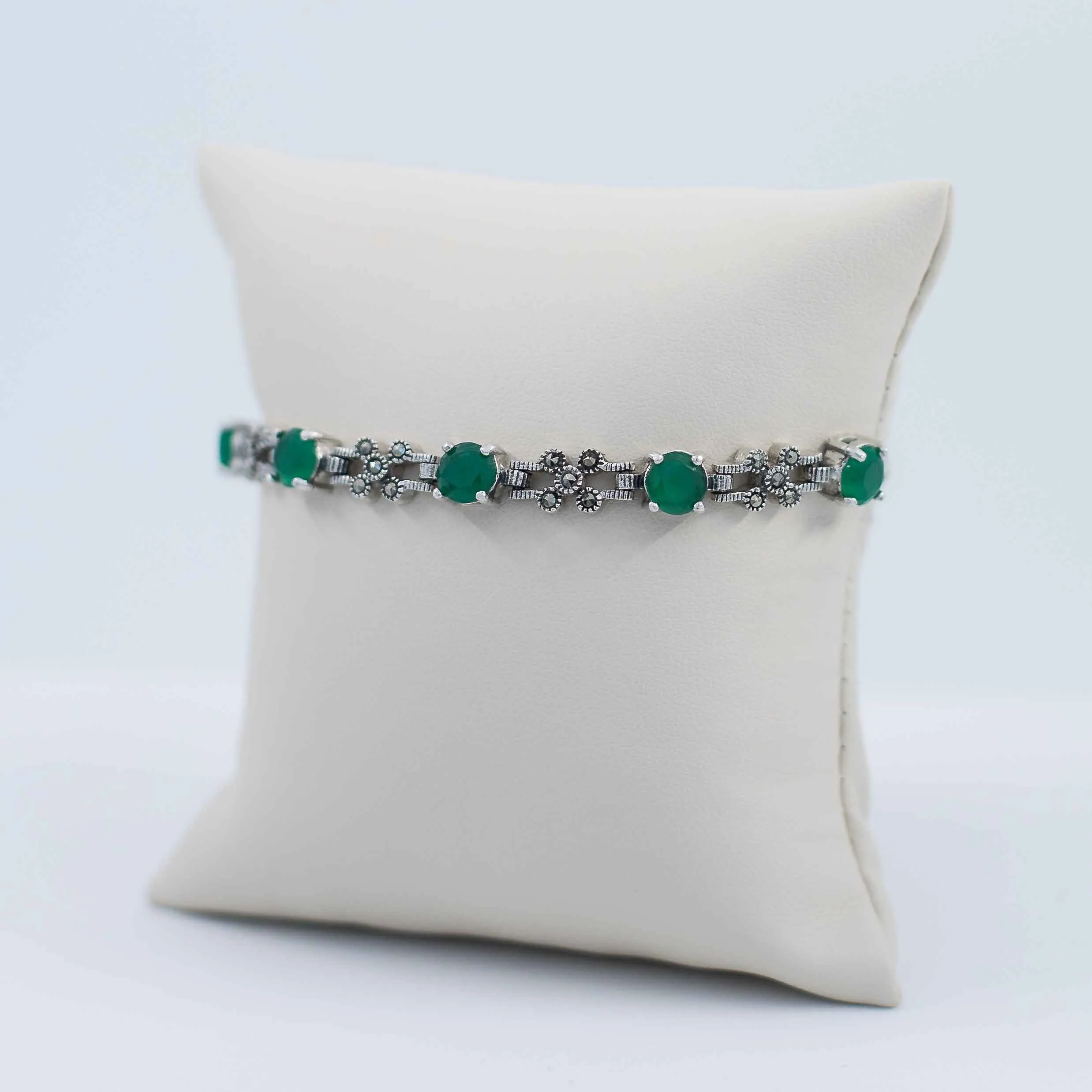 Green citrine bolo bracelet