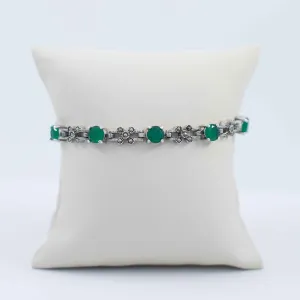 Green citrine bolo bracelet