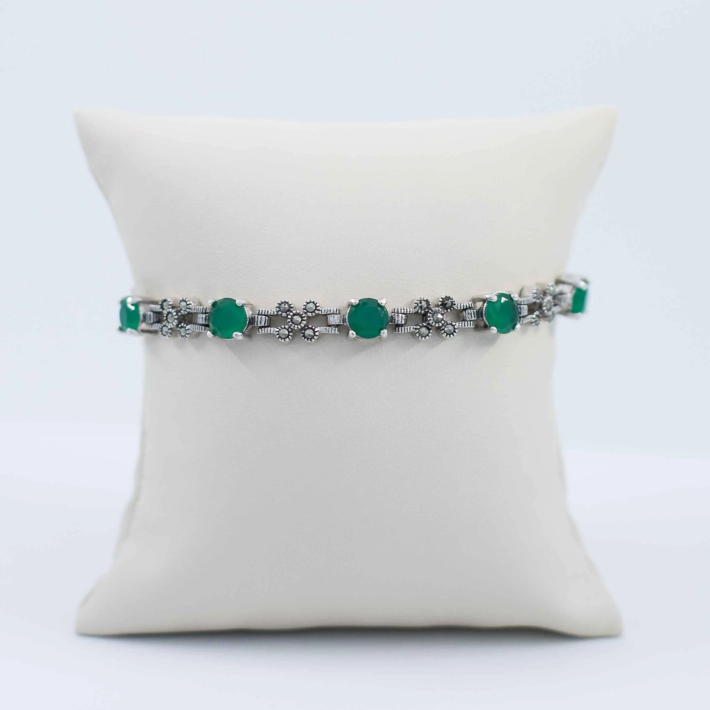 Green citrine bolo bracelet