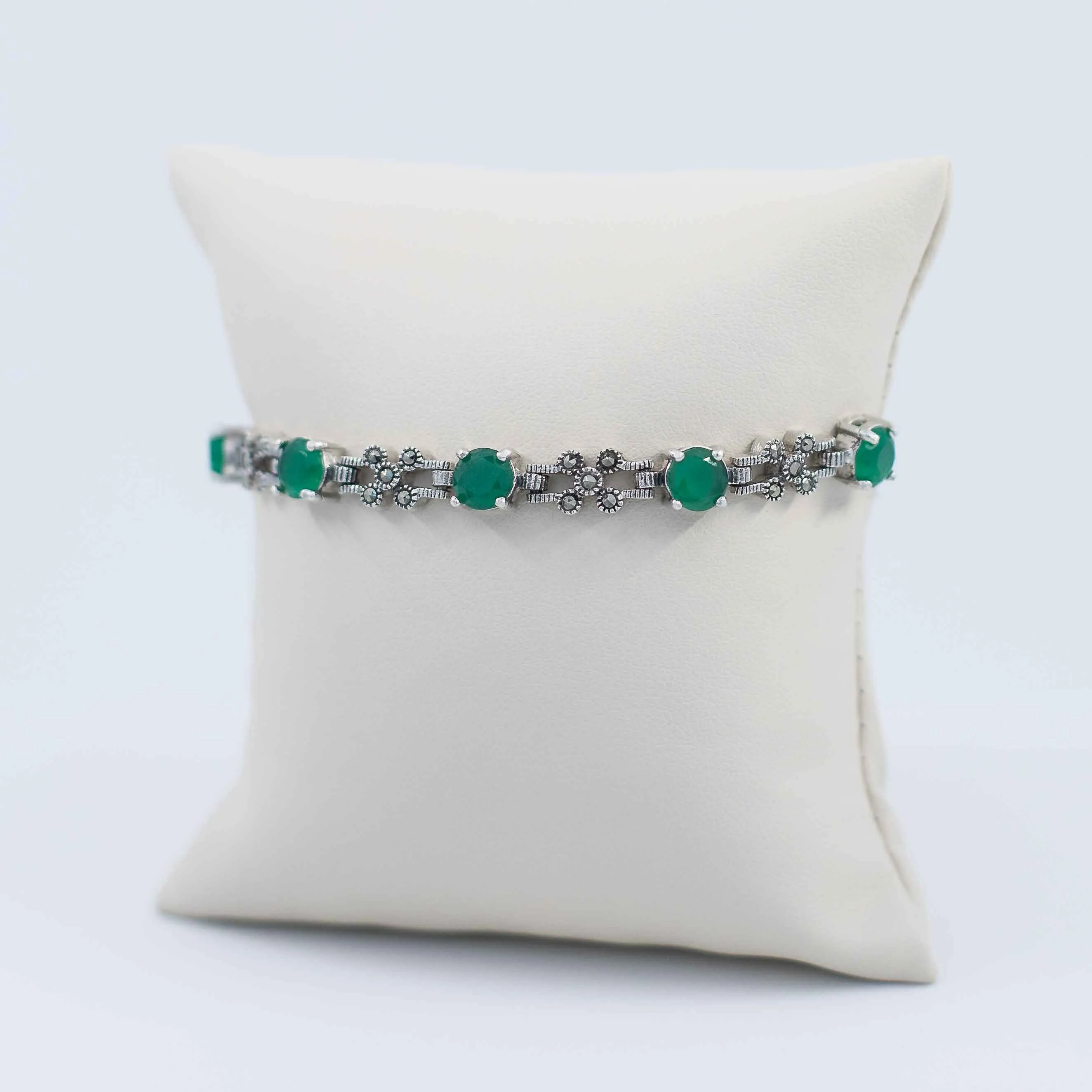 Green citrine bolo bracelet