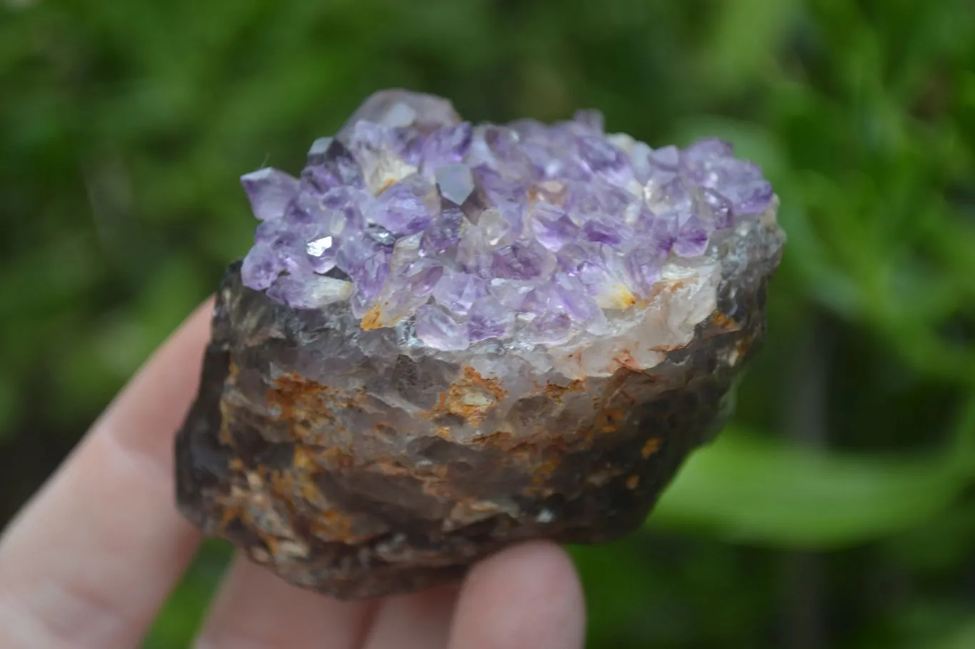 Hand Made Natural Conglomerate Amethyst Clusters x 6 From Chiredzi, Zimbabwe