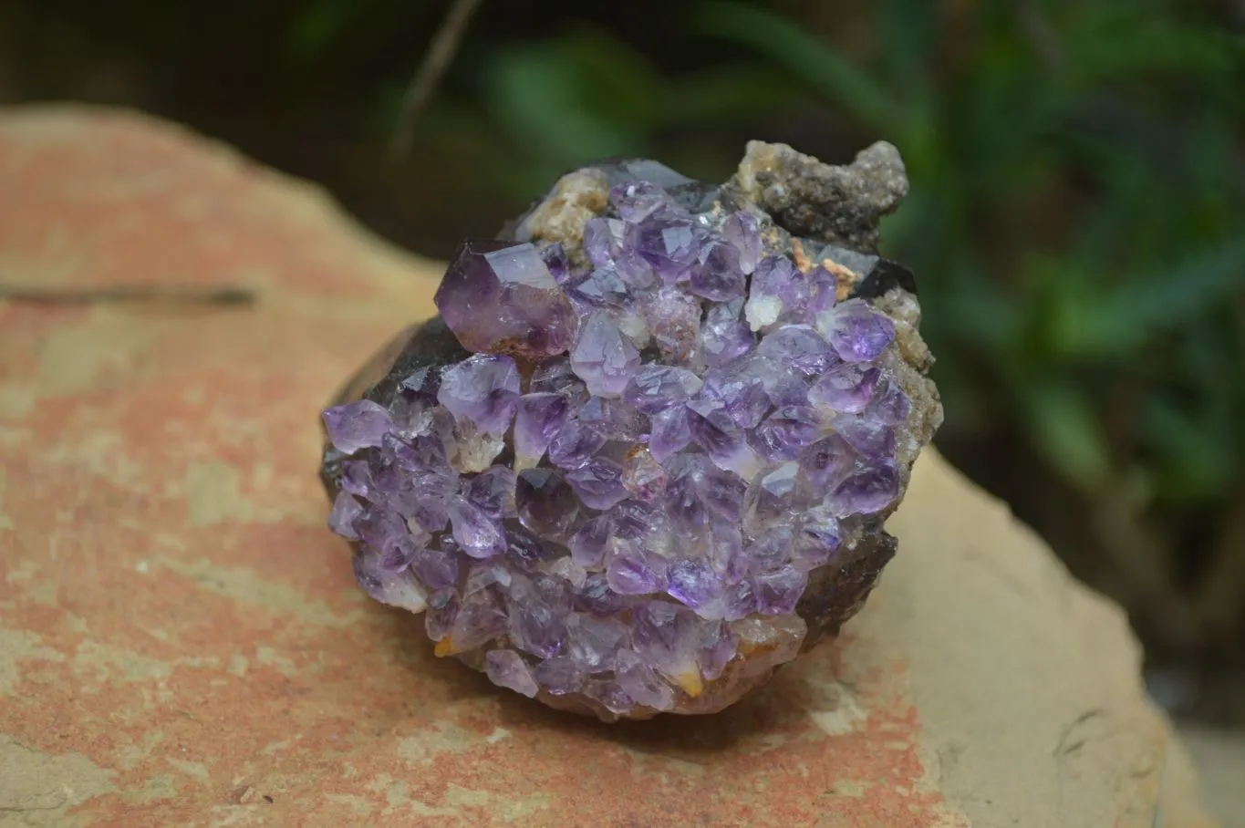 Hand Made Natural Conglomerate Amethyst Clusters x 6 From Chiredzi, Zimbabwe