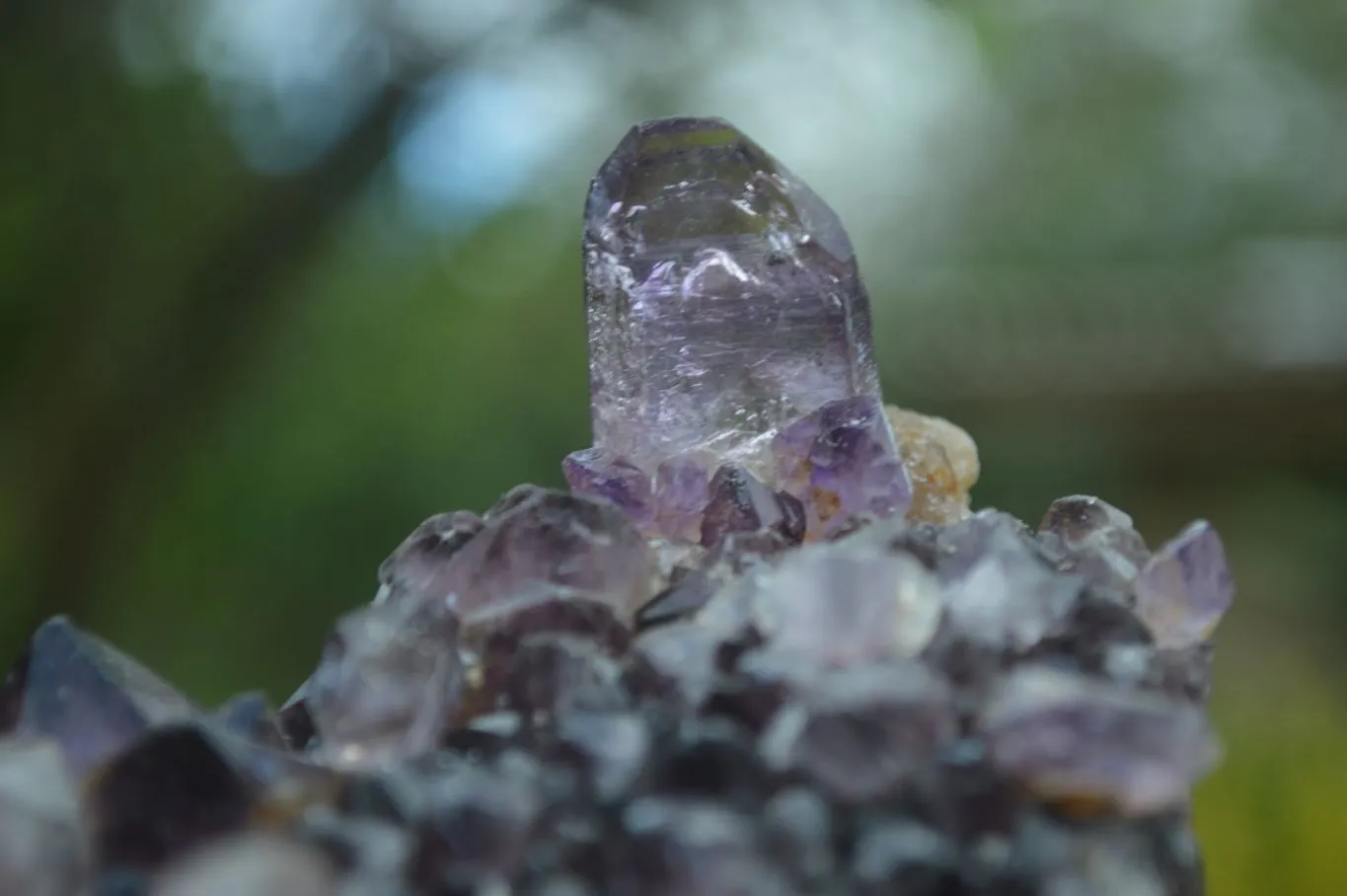 Hand Made Natural Conglomerate Amethyst Clusters x 6 From Chiredzi, Zimbabwe