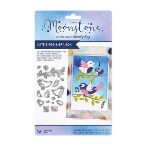 Hunkydory Moonstone Dies - Cute Birds & Branch