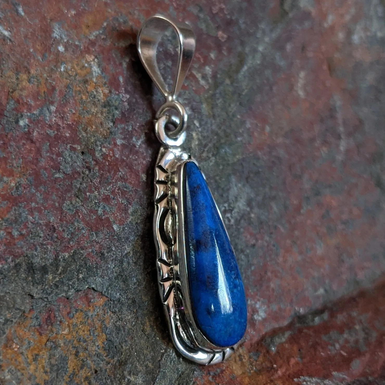 Lapis Teardrop Pendant by Jason Livingstone GJ-PND-0074