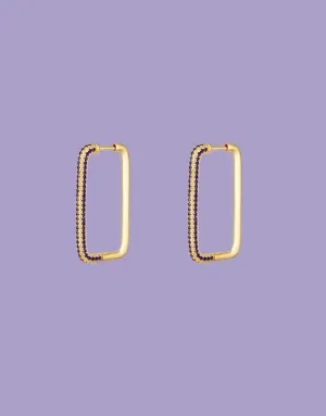 Long square earrings