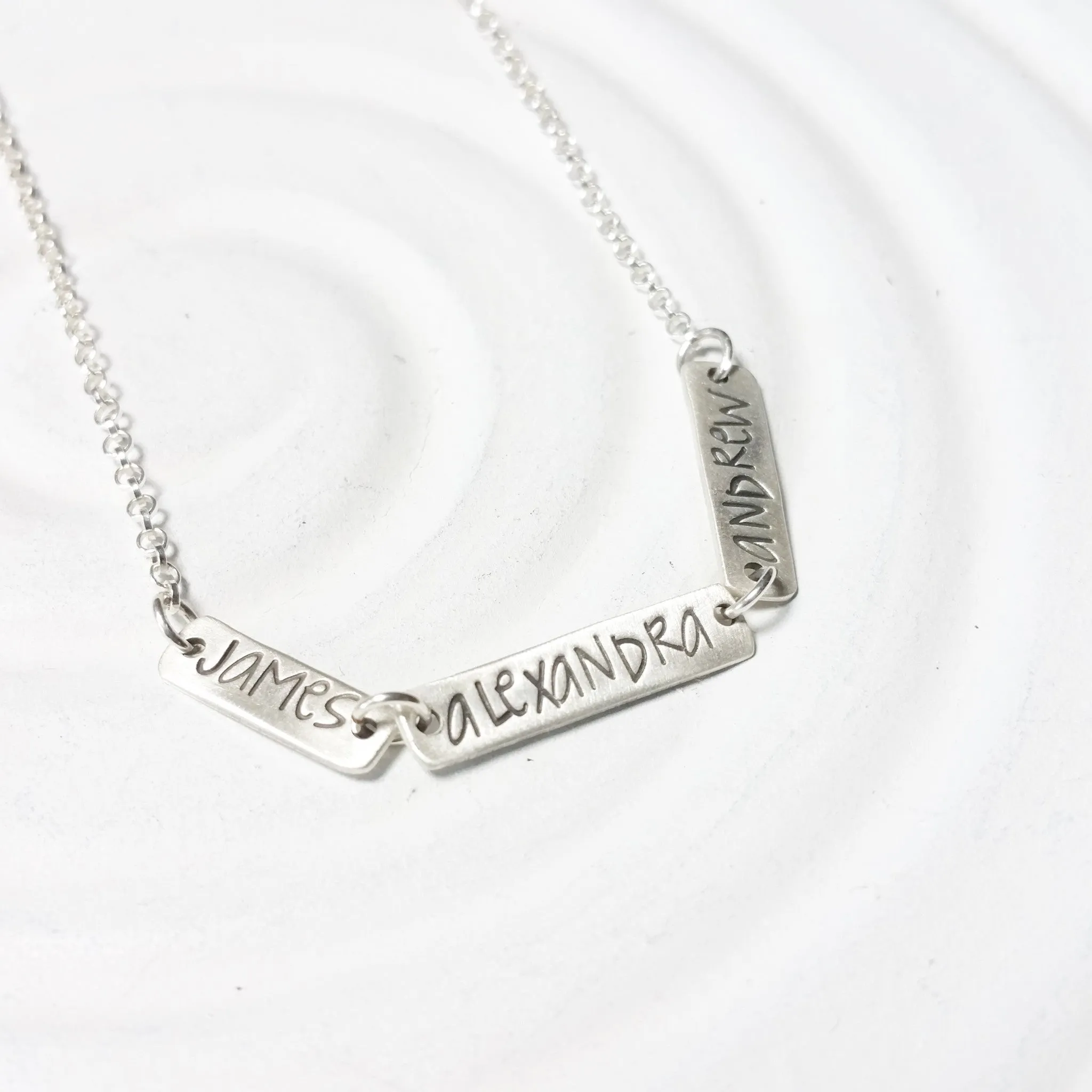 Mini Linked Name Necklace | Multi Name Necklace