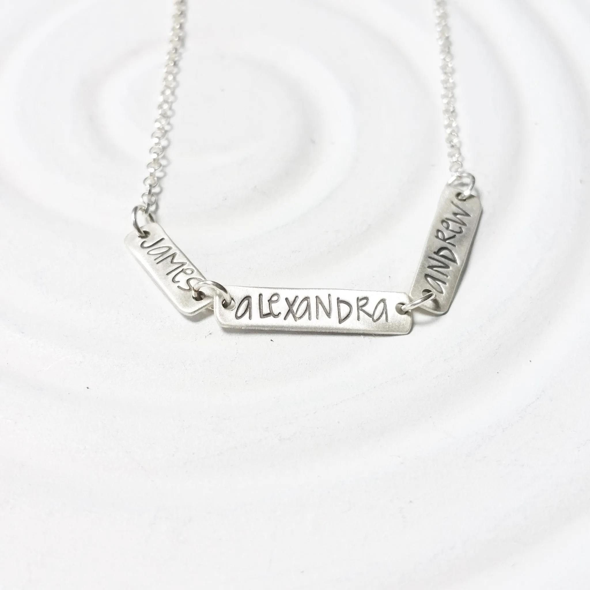 Mini Linked Name Necklace | Multi Name Necklace