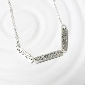 Mini Linked Name Necklace | Multi Name Necklace