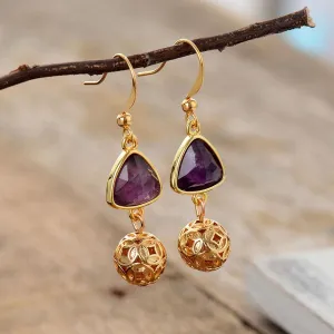 Mirri Amethyst Dangle Earrings