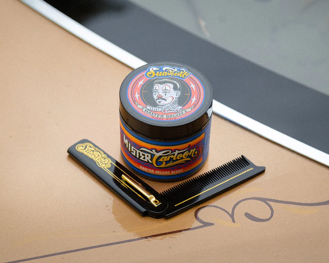 Mister Cartoon Pomade and Comb Pack