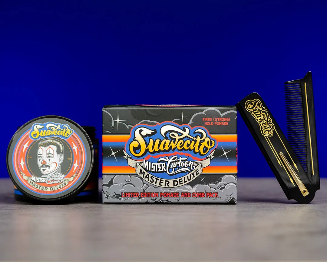 Mister Cartoon Pomade and Comb Pack