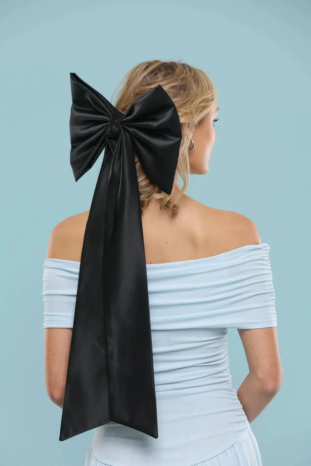 Morgan & Taylor Carmen Oversized Bow - Black