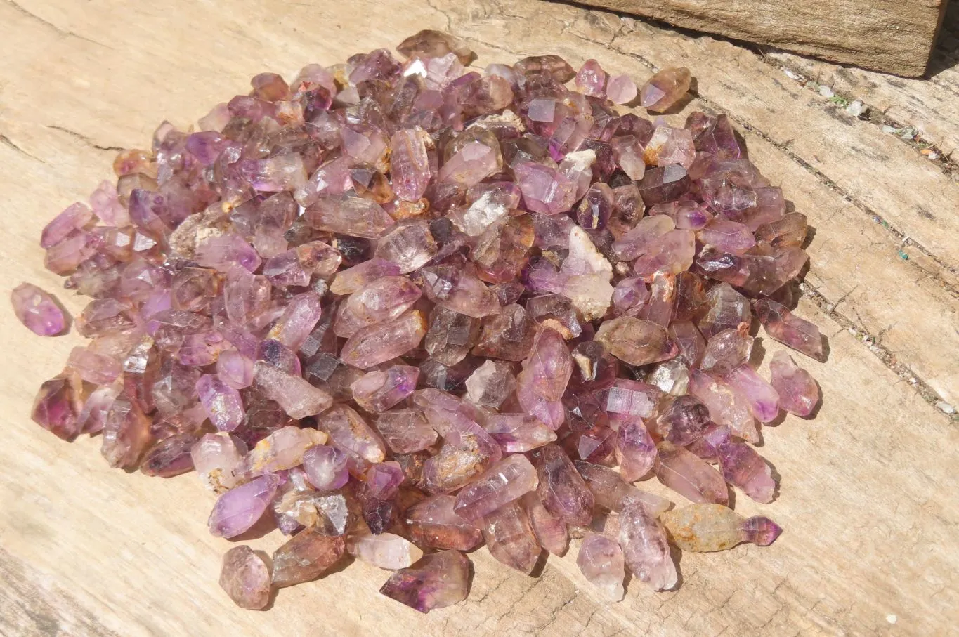 Natural Smokey Amethyst Crystals x 0.9 Kg Lot From Chiredzi, Zimbabwe