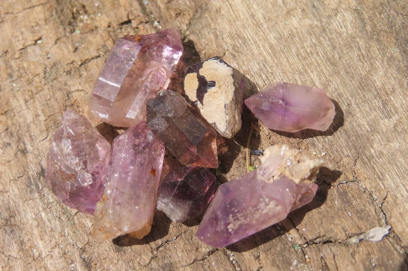 Natural Smokey Amethyst Crystals x 0.9 Kg Lot From Chiredzi, Zimbabwe