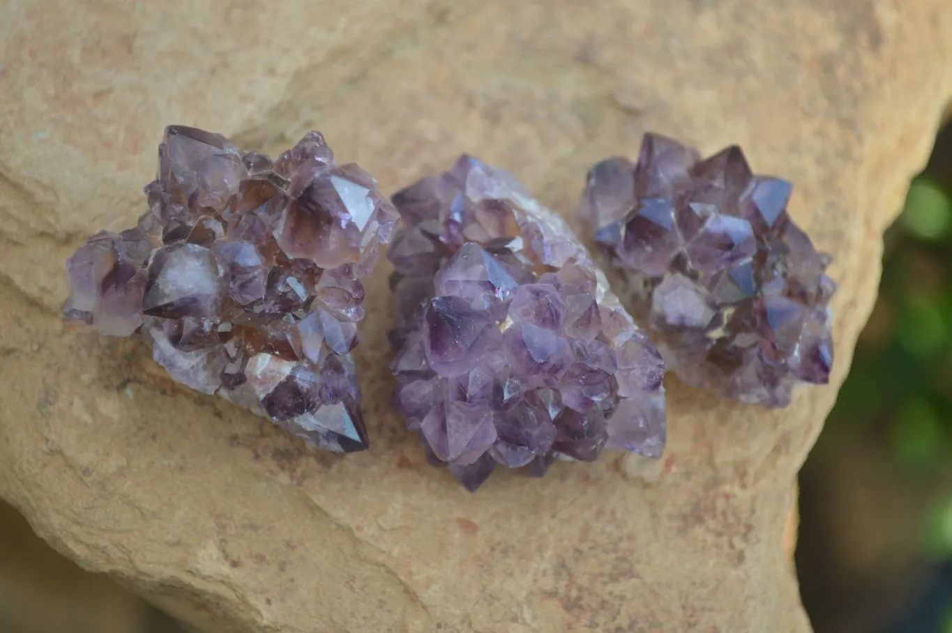 Natural Spirit Amethyst Quartz Crystal Specimens x 35 From Boekenhouthoek, South Africa