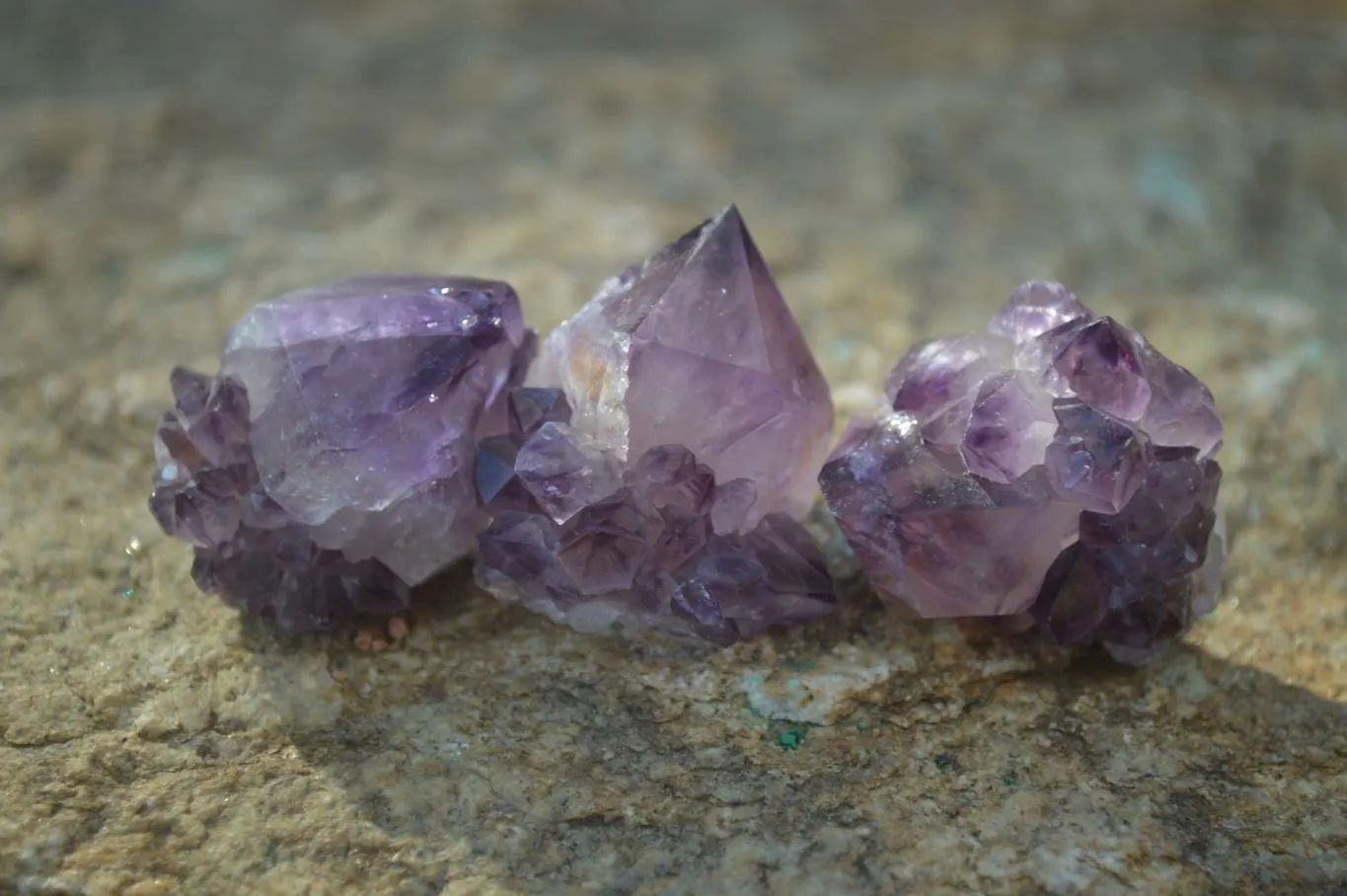 Natural Spirit Amethyst Quartz Crystal Specimens x 35 From Boekenhouthoek, South Africa