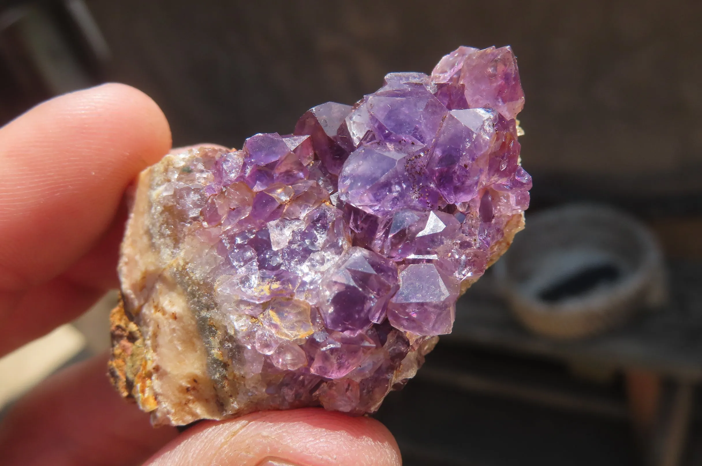 Natural Zululand Amethyst Agate Specimens x 42 from Jozini, South Africa