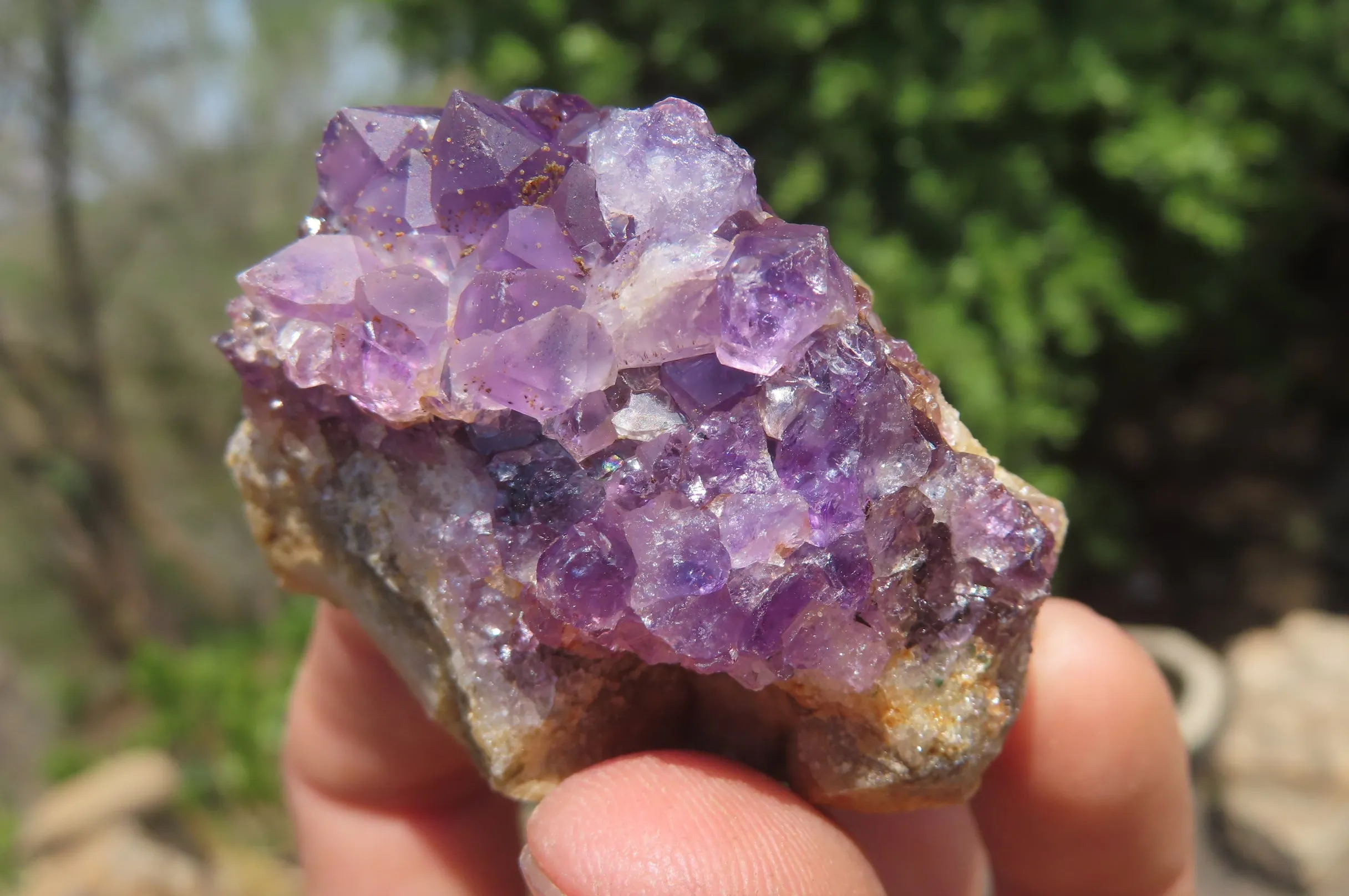 Natural Zululand Amethyst Agate Specimens x 42 from Jozini, South Africa