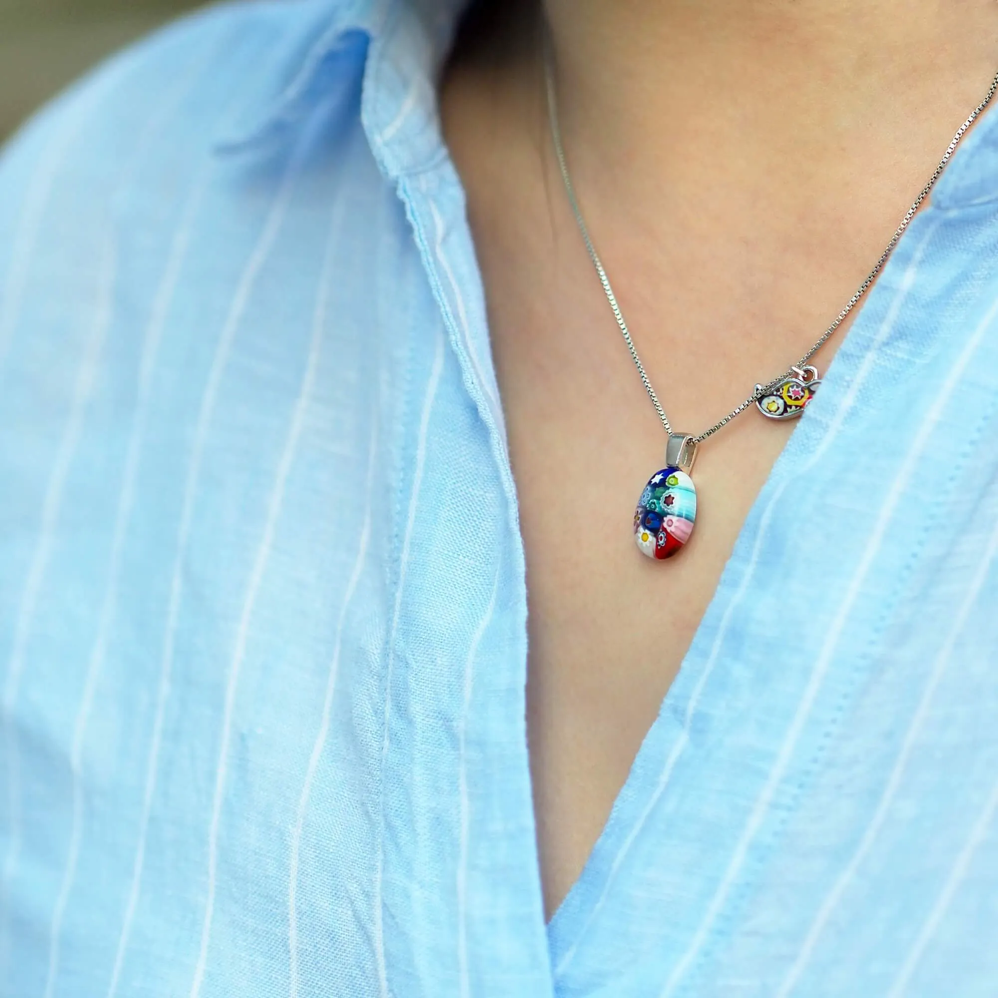 Oval in Bloom Necklace