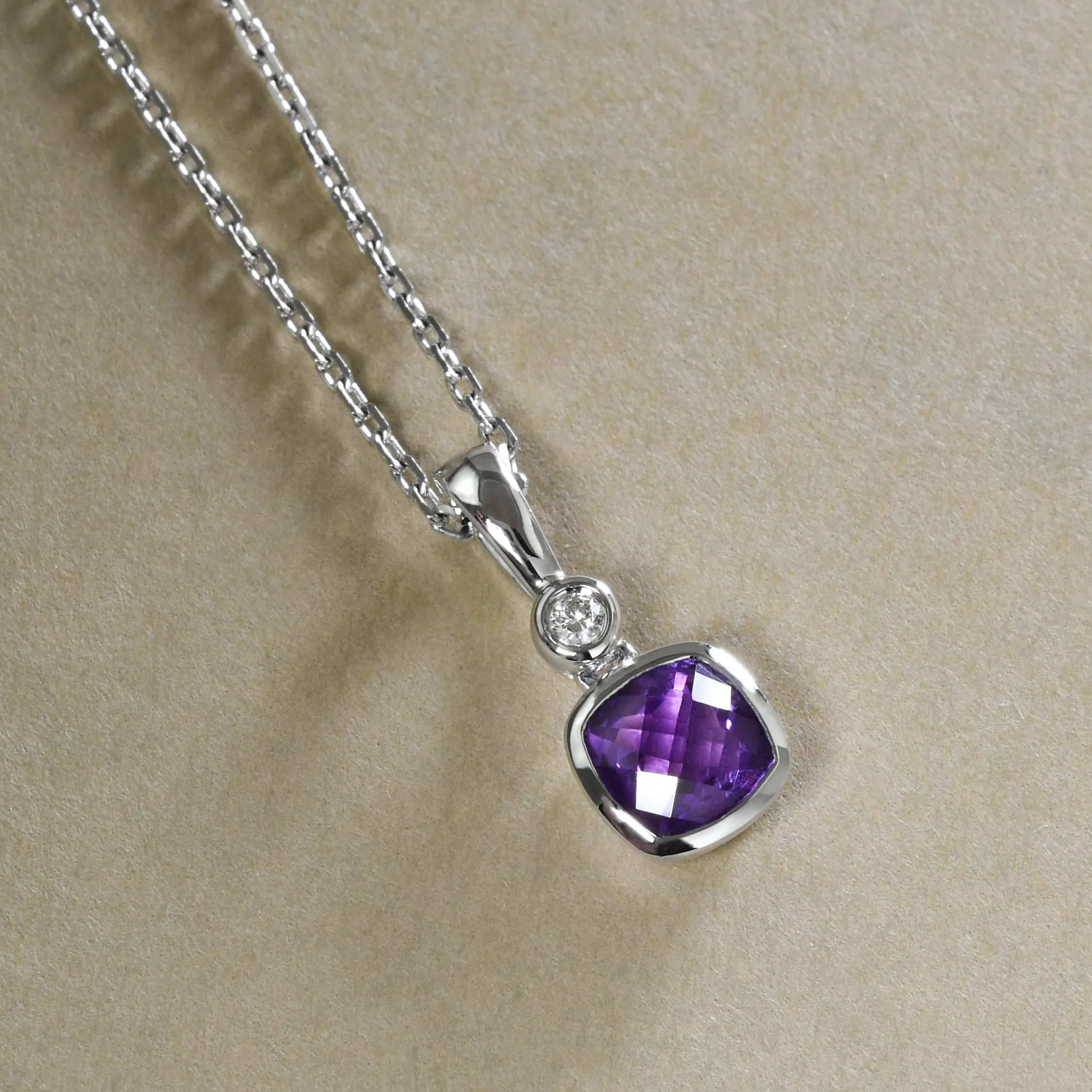 Petite Purple Amethyst Pendant