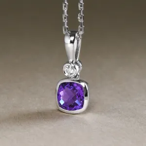 Petite Purple Amethyst Pendant