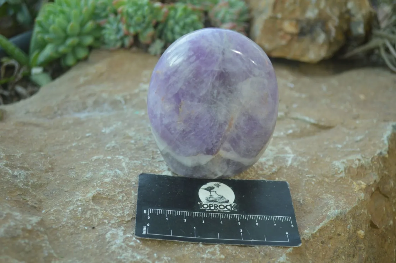 Polished Dream Amethyst Standing Free Forms x 6 From Ambatondrazaka, Madagascar