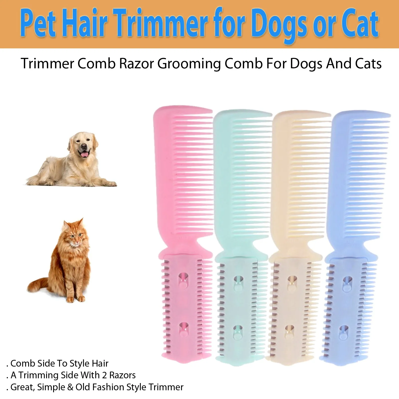 Professional Pet Hair Trimmer - Ideal for Dogs and Cats