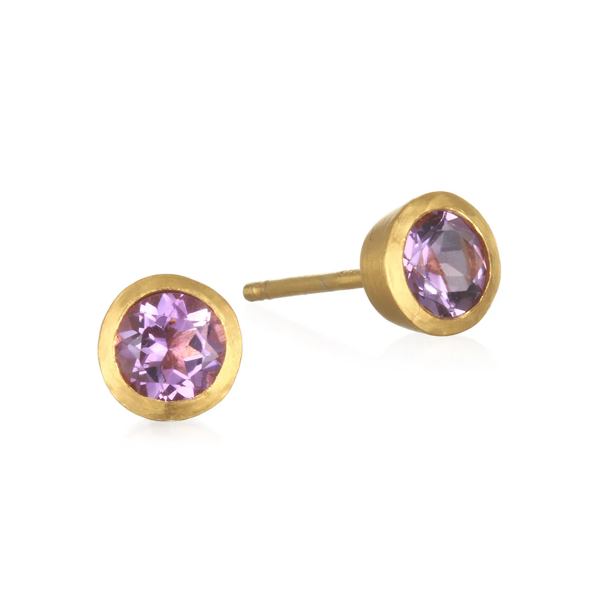 Sacred Awareness Amethyst Stud Earrings