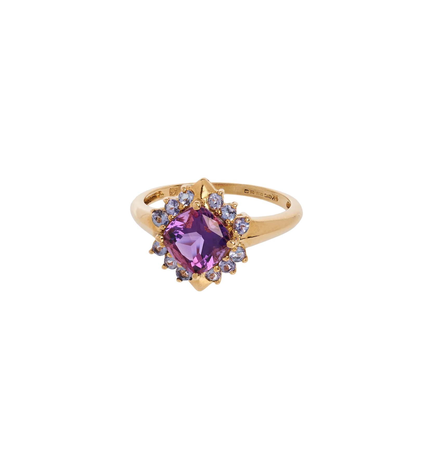 Vintage Amethyst and Tanzanite Grape Ring