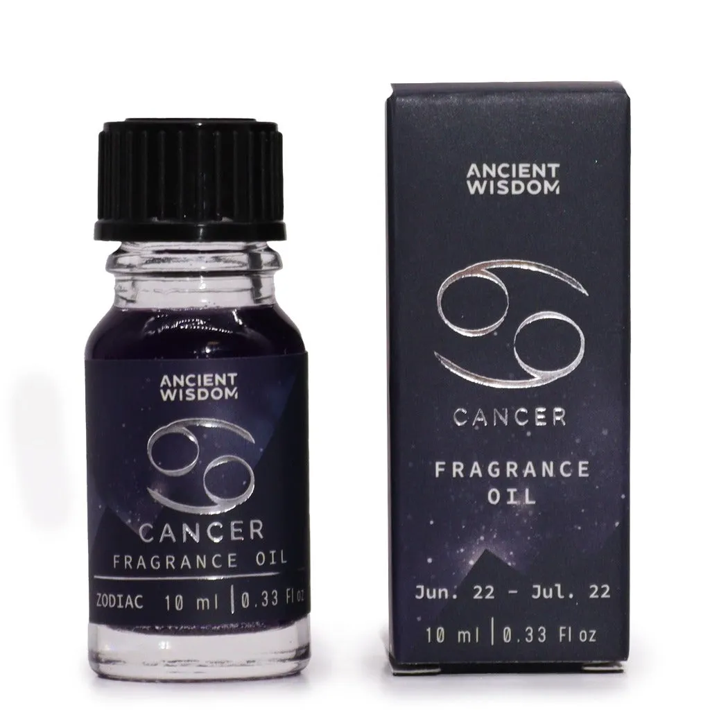 Zodiac Fragrance Oils with Bio Glitter and Gemstones Made in the UK